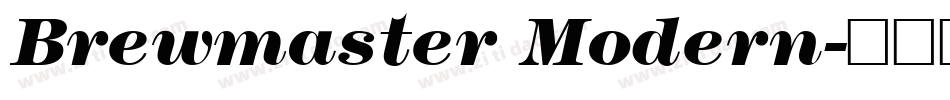 Brewmaster Modern字体转换